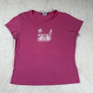 Vintage Y2K Roxy Pink Surf Women’s Tee T Shirt